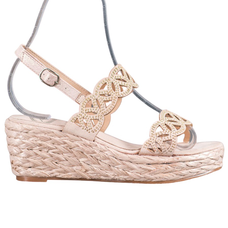 Aclys Sandálias de cunha castanho