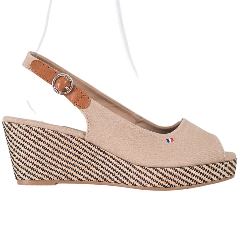 SHELOVET Sandálias Classic Wedge bege