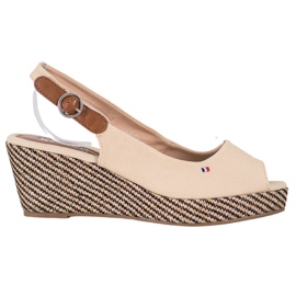 SHELOVET Sandálias Classic Wedge marrom