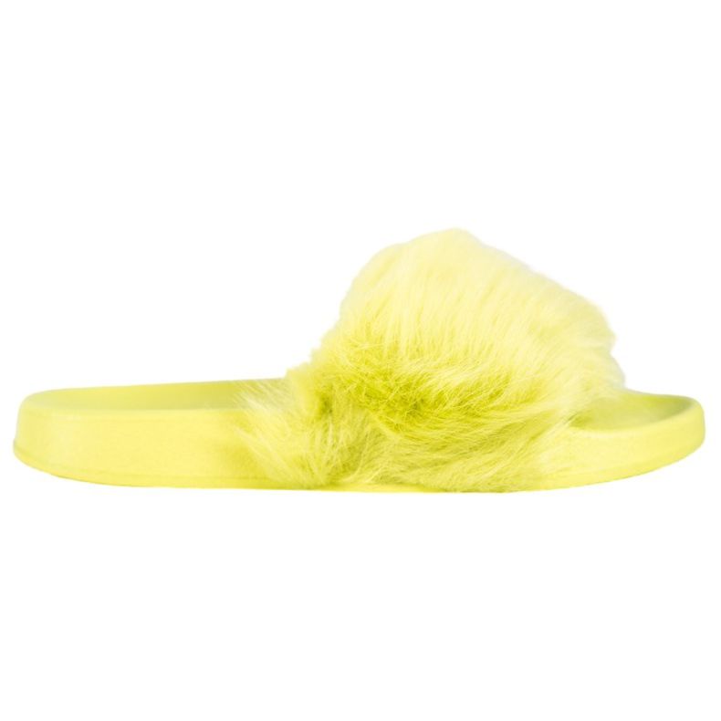 SHELOVET Chinelos de borracha com pele multicolorido verde