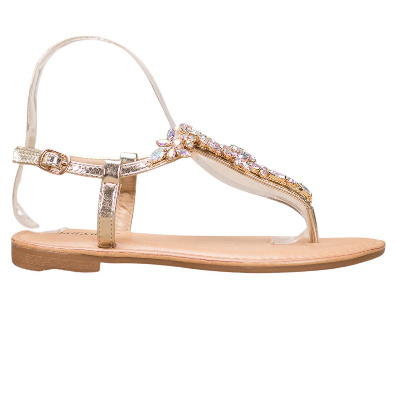 Small Swan Sandálias Elegantes Com Zircônia Cúbica amarelo Small Swan Sandálias Elegantes Com Zircônia Cúbica amarelo