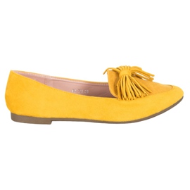 Nio Nio Mocassins com franjas amarelo