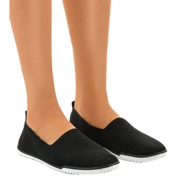 Tênis preto GF-HJS12-1 Lycra Slip-On
