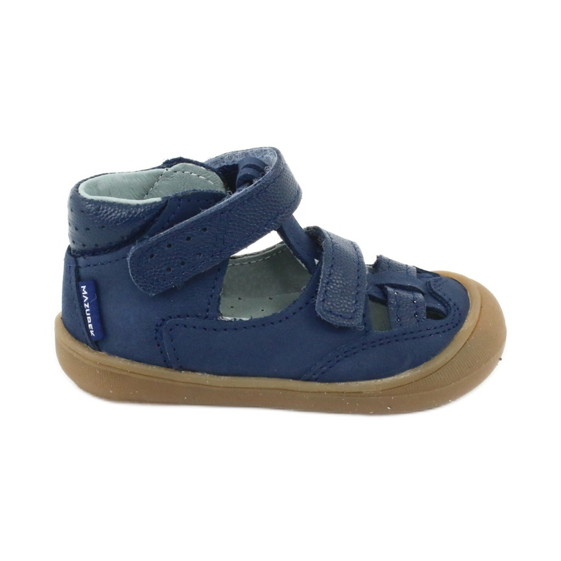 Nabos masculinos Sandals Mazurek 1187 azul marinho