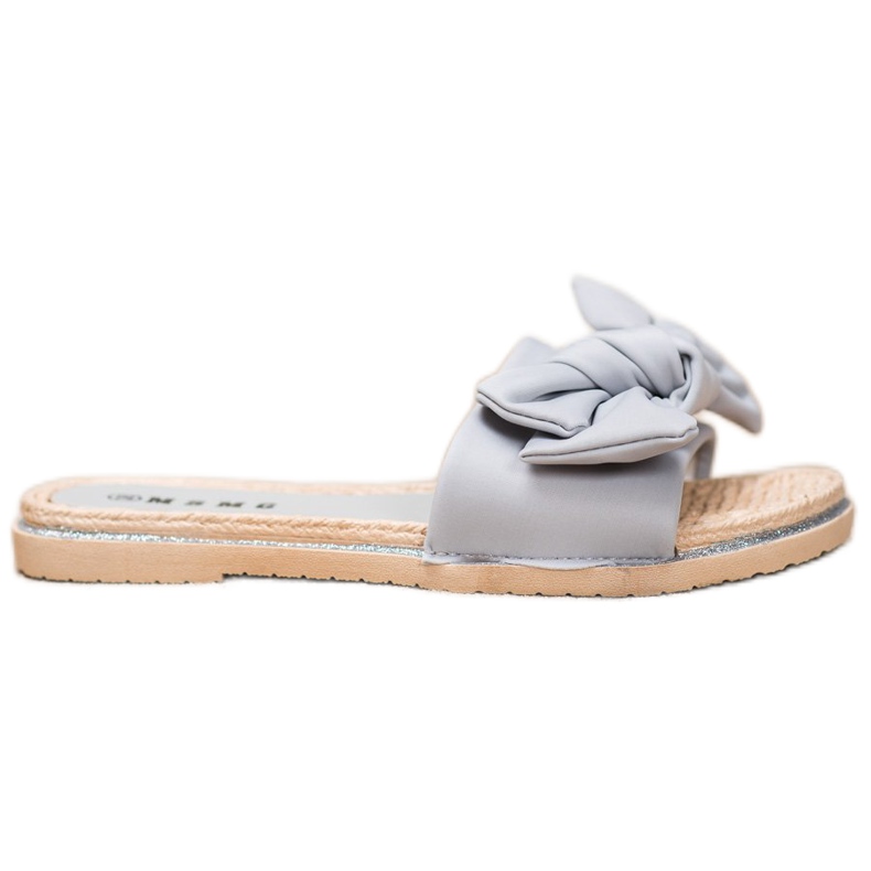 SHELOVET Chinelos elegantes cinza