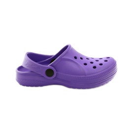 Chinelos de calçados infantis Befado Crocs 159Y002 roxo