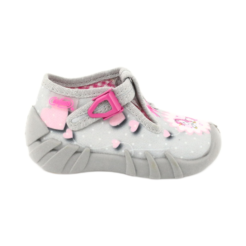 Calçados infantis Befado 110P359 rosa cinza