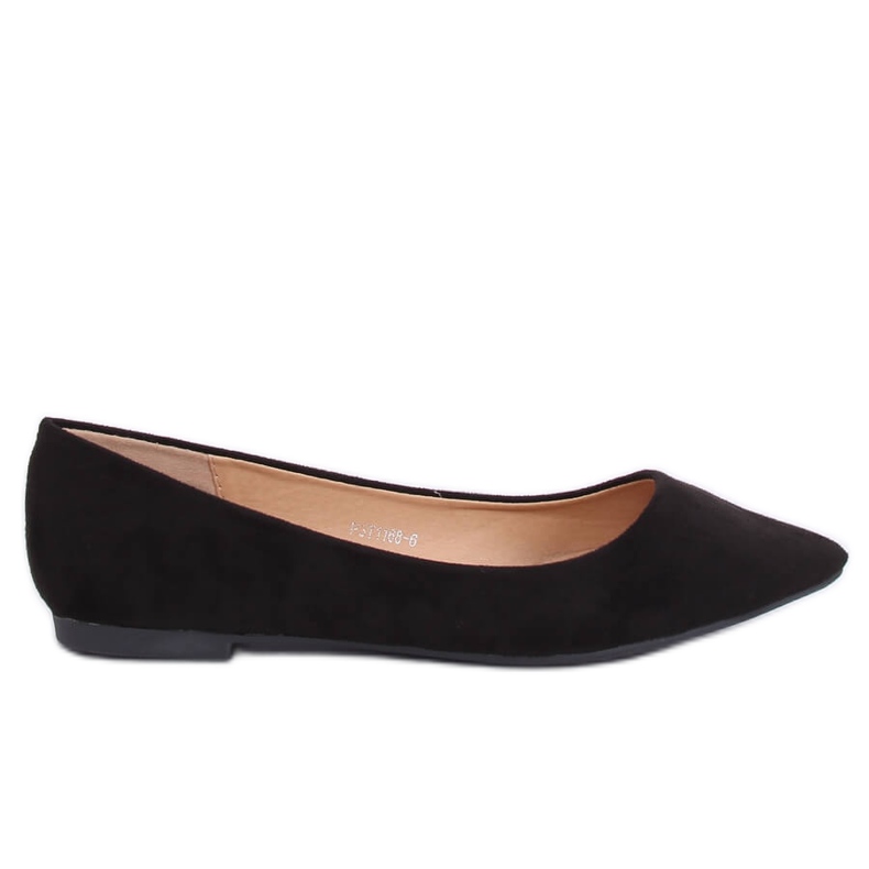 Bailarinas femininas negras P3T1168-6 Black II Quality preto