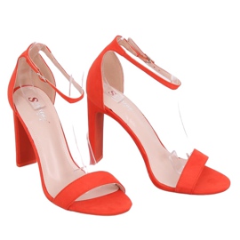 Sandálias de salto alto laranja NF-37P Orange multicolorido