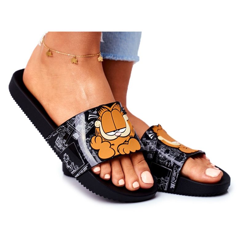 Chinelos femininos Garfield ZAXY preto FF285073