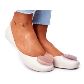 Bailarinas de borracha perfumada feminina ZAXY Beige FF285051 bege