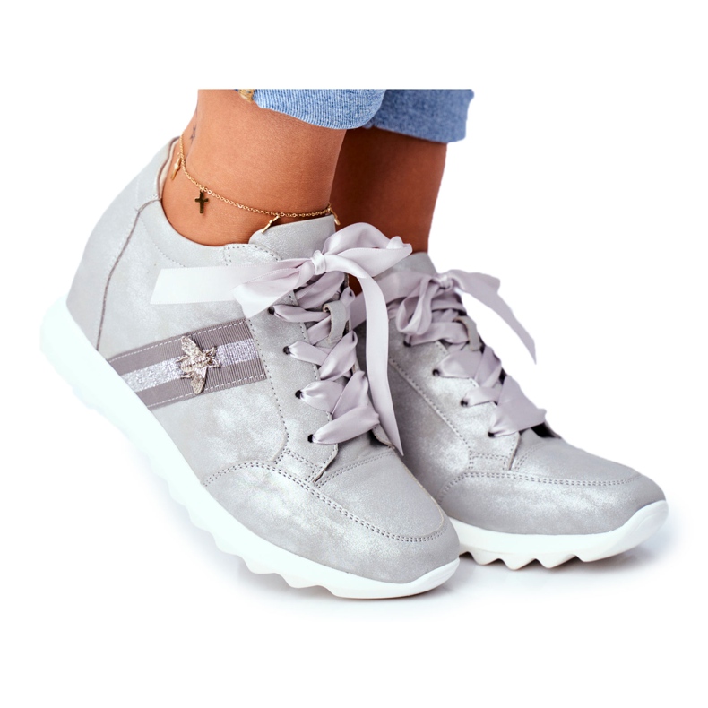 Tênis feminino M.DASZYŃSKI Gray SA170-2 cinza