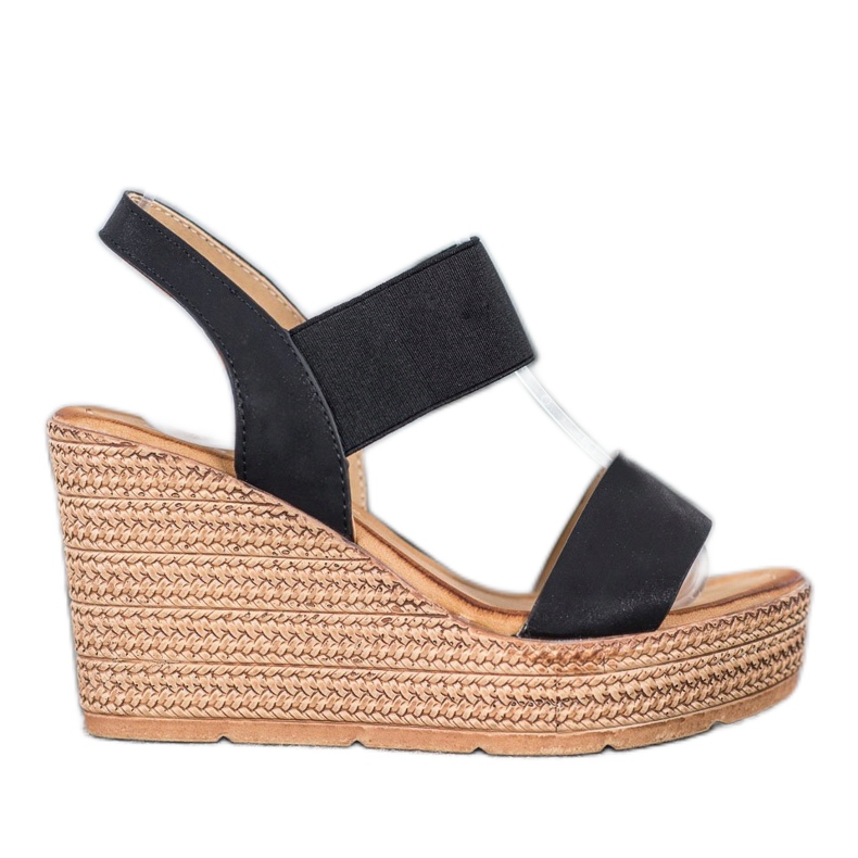 Sea Elves Sandálias Slip-On Wedge preto