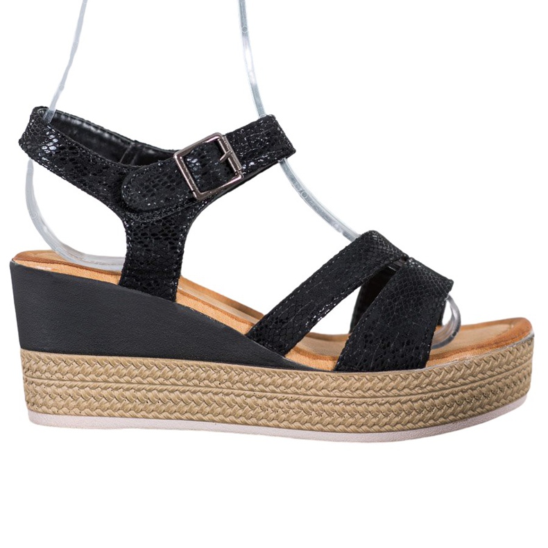 Sea Elves Sandálias confortáveis preto