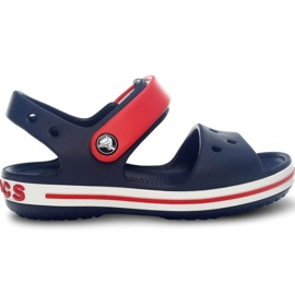 Crocs Crocband Sandal Kids 12856 485 branco vermelho azul Crocs Crocband Sandal Kids 12856 485 branco vermelho azul