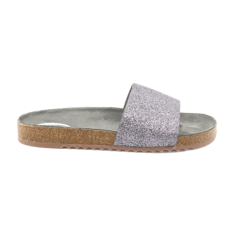 Filippo Silver Profiled Women Flip Flips DK1373/20 cinza