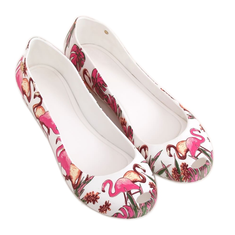 Meliski com flamingos brancos CK85 White multicolorido