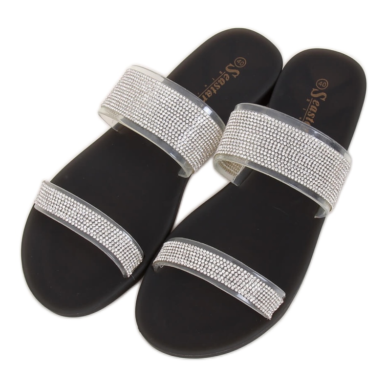 Chinelos de silicone pretos BG51 Black