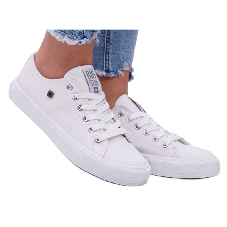 Tênis feminino Big Star White V274869 branco