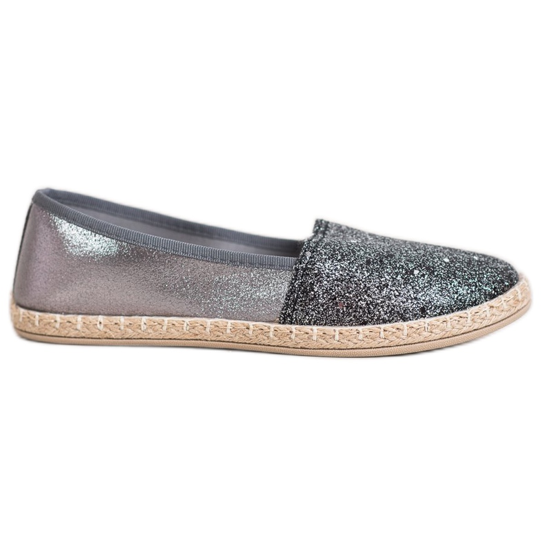 SHELOVET Shiny Slipons cinza