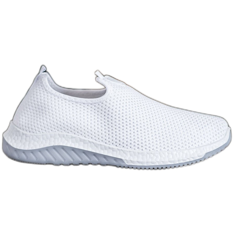 Renda Slipons Openwork na plataforma branco