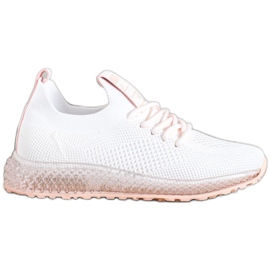 SHELOVET Tênis Com Sola Transparente branco SHELOVET Tênis Com Sola Transparente branco