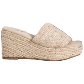 Kylie Chinelos elegantes marrom