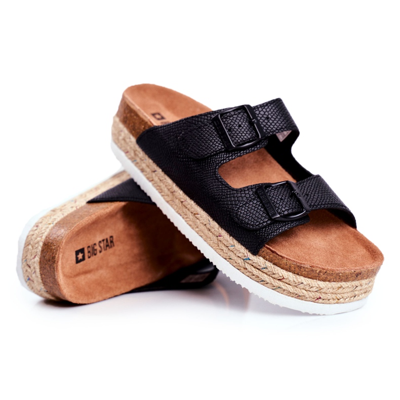 Chinelos femininos Big Star Preto FF274664