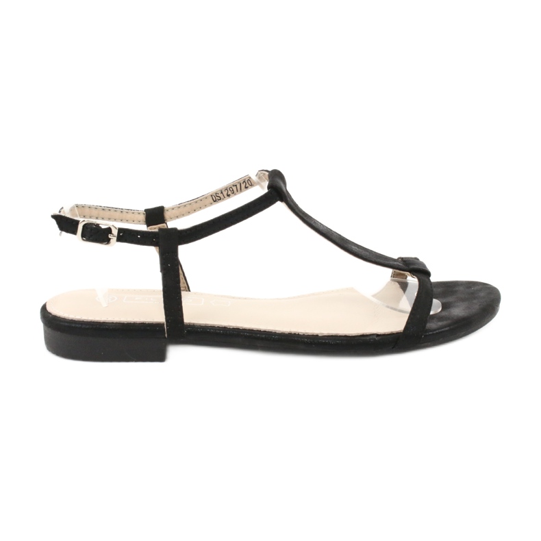 Sandálias pretas femininas Filippo DS1297 / 20 BK preto
