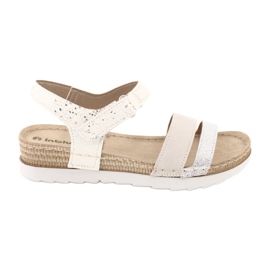 Sandálias com reforço de couro Inblu Argento OF019 branco cinza Sandálias com reforço de couro Inblu Argento OF019 branco cinza