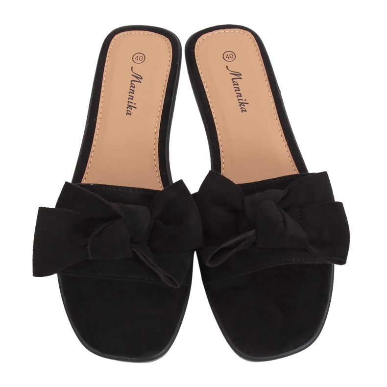 Chinelos femininos negros WL1607 Preto