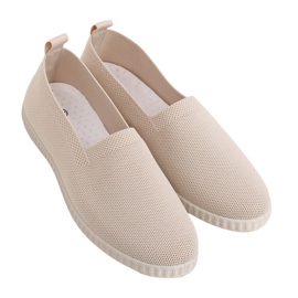 Sapatilhas bege ZK118 bege para mulher marrom