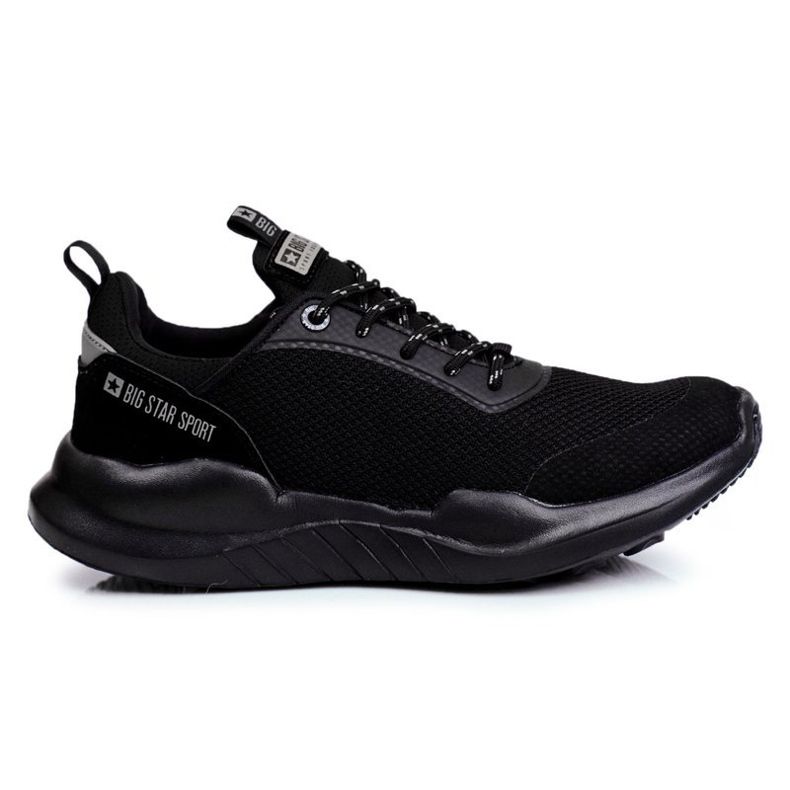 Sapatas esportivas masculinas Big Star pretas FF174177 preto