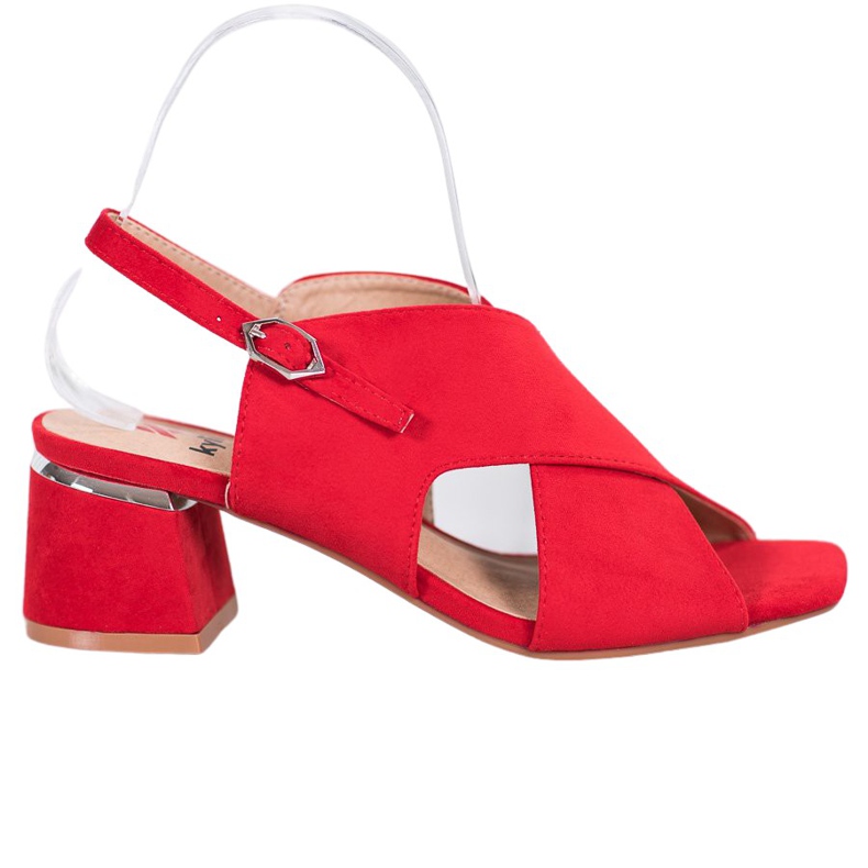 Kylie Sandálias Vermelhas Elegantes vermelho