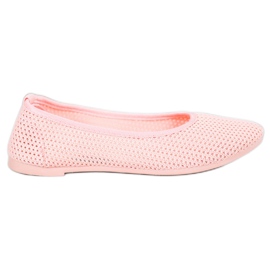 SHELOVET Bailarinas com aberturas leves rosa SHELOVET Bailarinas com aberturas leves rosa