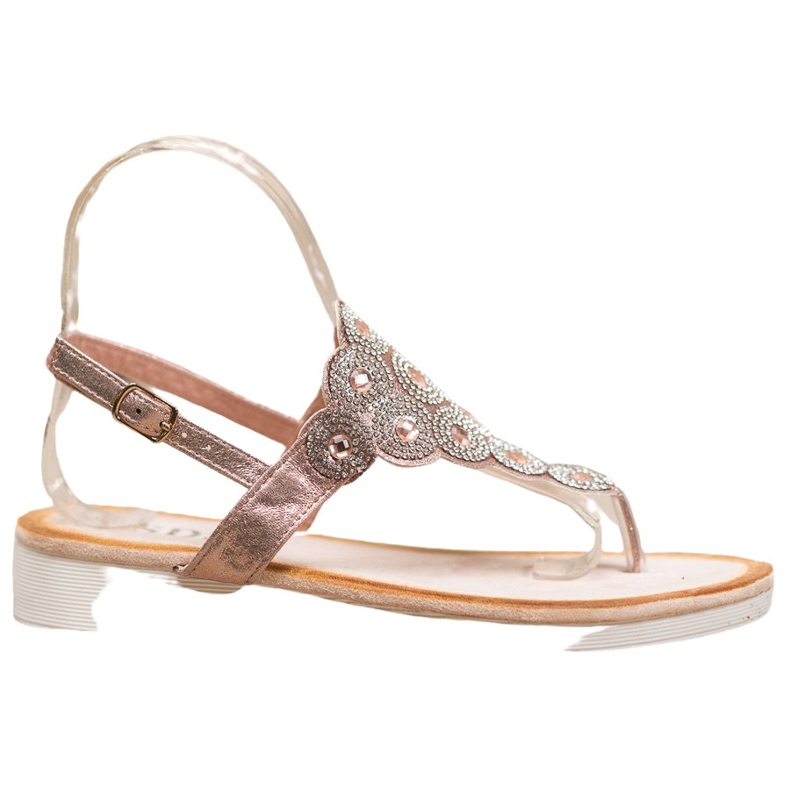 SDS Sandálias na plataforma com decorações amarelo