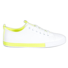 SHELOVET Nice Eco Leather Sneakers branco
