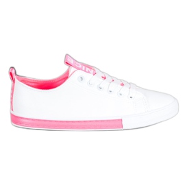 SHELOVET Nice Eco Leather Sneakers branco