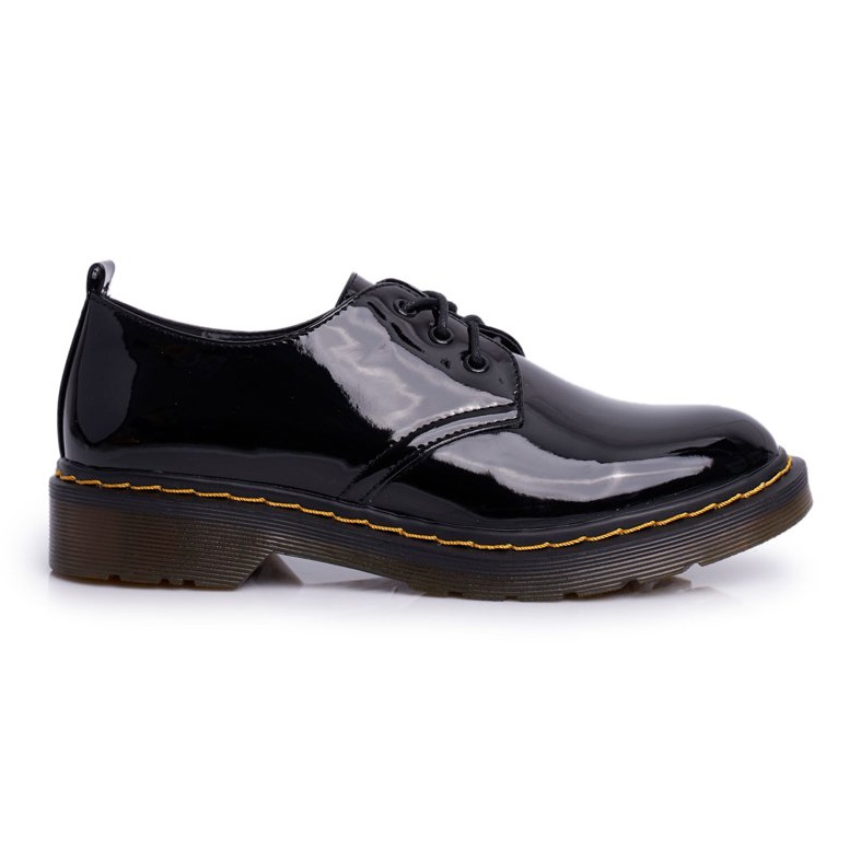 SEA Brogues feminino lacado preto melhora!