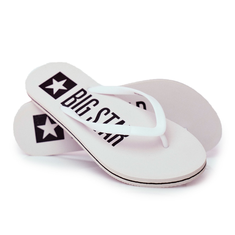 Chinelos femininos flip-flops Big Star White FF274A320 branco