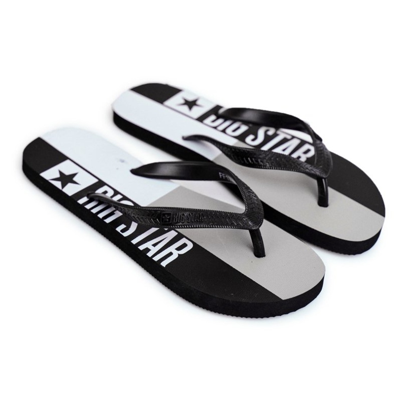 Chinelos masculinos flip-flops Big Star Preto FF274A453