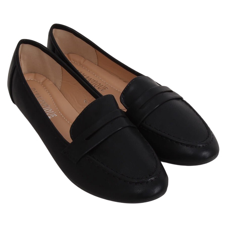 Mocassins femininos negros 98-29 Preto