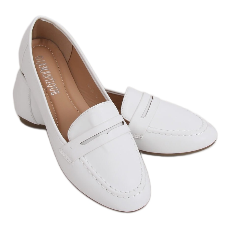 Mocassins femininos brancos 98-29 Branco