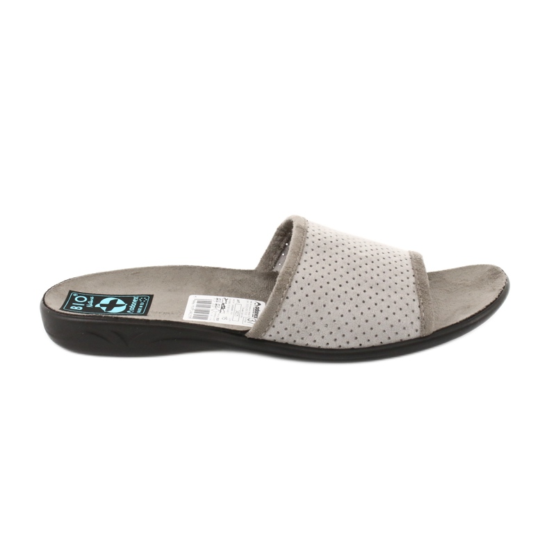 Chinelos femininos Adanex 24825 cinza