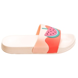 SHELOVET Chinelos de borracha com melancia rosa