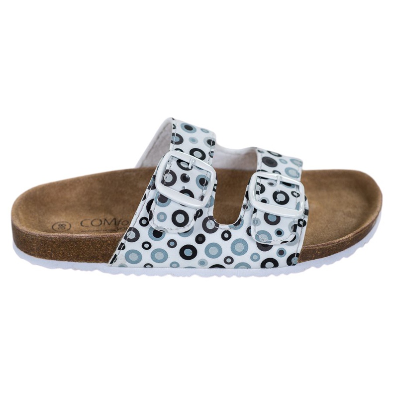 SHELOVET Chinelos Confortáveis ​​com Estampados branco preto cinza