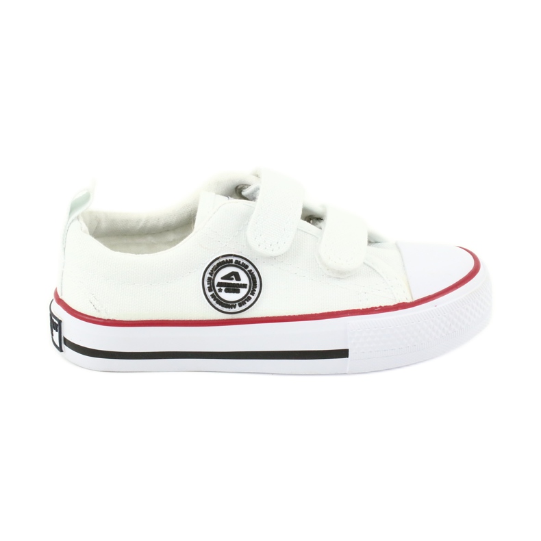 American Club Tênis de velcro branco americano LH41
