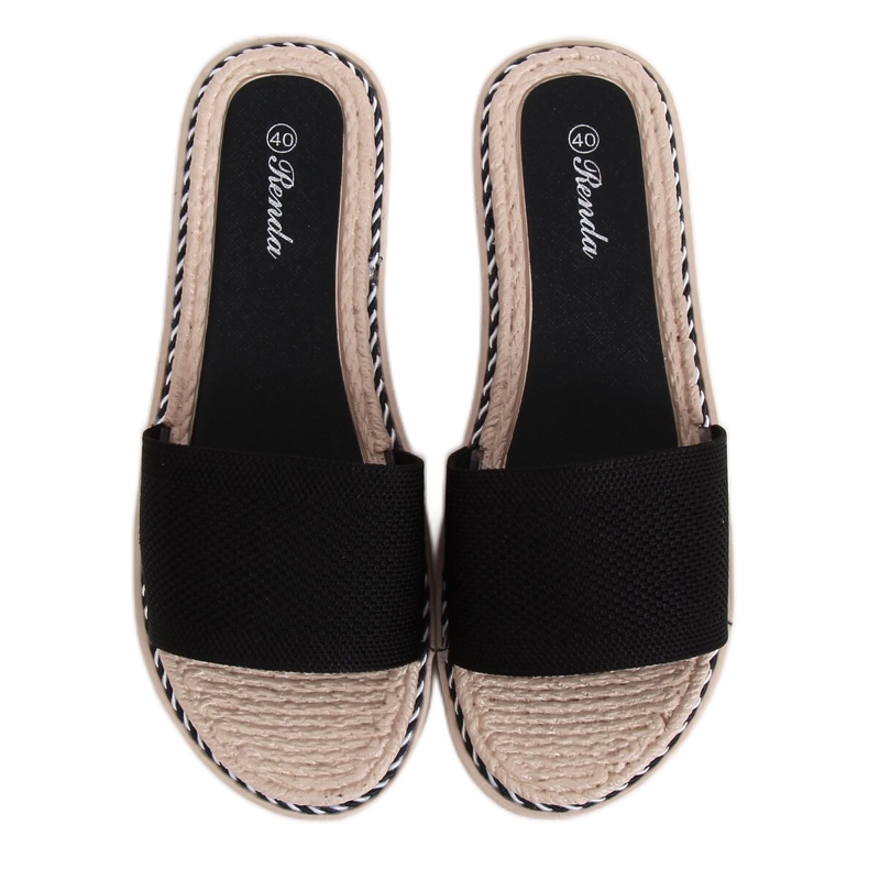 Sapatilhas pretas femininas negras 35-185 pretas preto