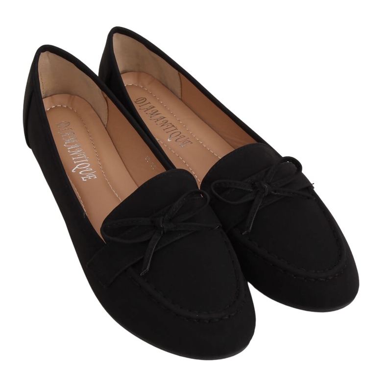 Mocassins femininos negros 98-30 Preto