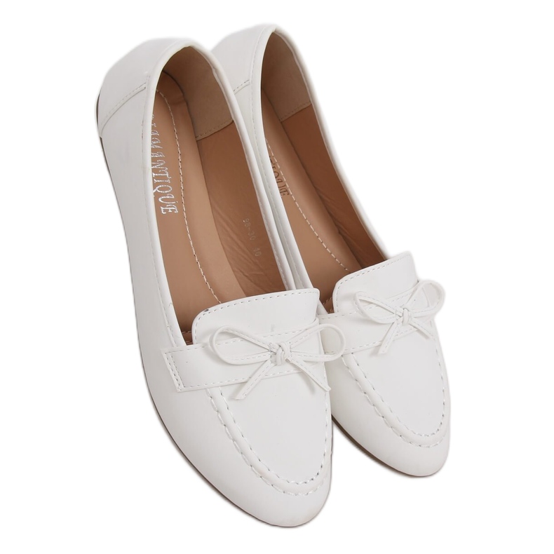 Mocassins femininos branco 98-30 branco